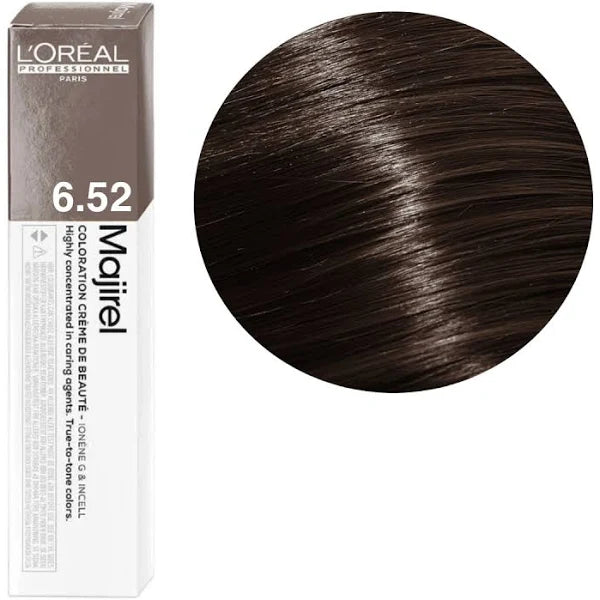 L'Oréal Professionnel Majirel - 6.52 Iridescent Mahogany Dark Blonde (50ml)