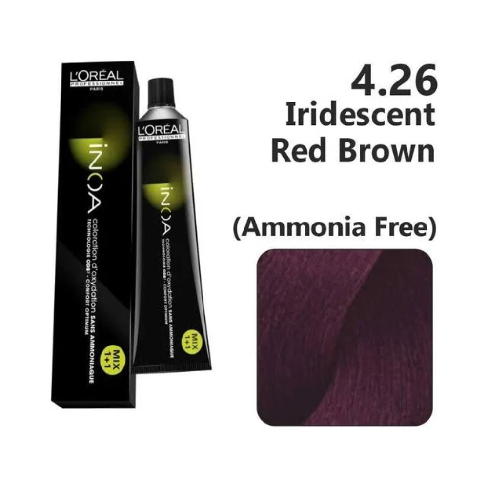 Loreal Inoa Ammonia Free Hair Color 60G 4.26