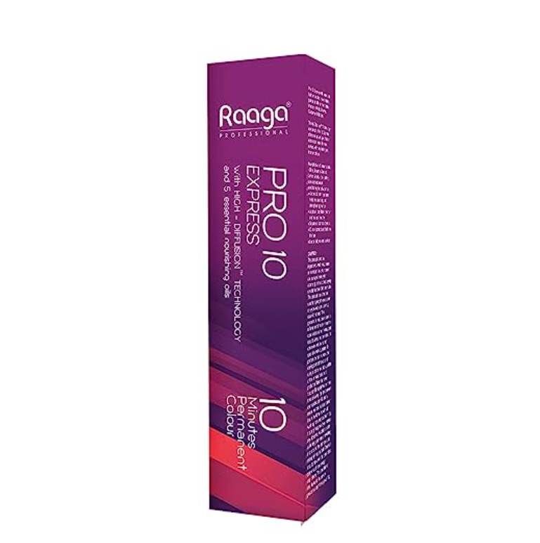 Raaga Professional Pro 10 Express Hair Colour – Black 1 (90 gm)