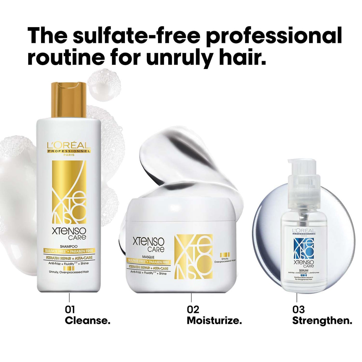Xtenso Care Sulfate-Free Shampoo for Frizz-Free & Shiny Hair - 250ml