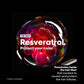 Colorful sphere with 'Resveratrol' text on a black background