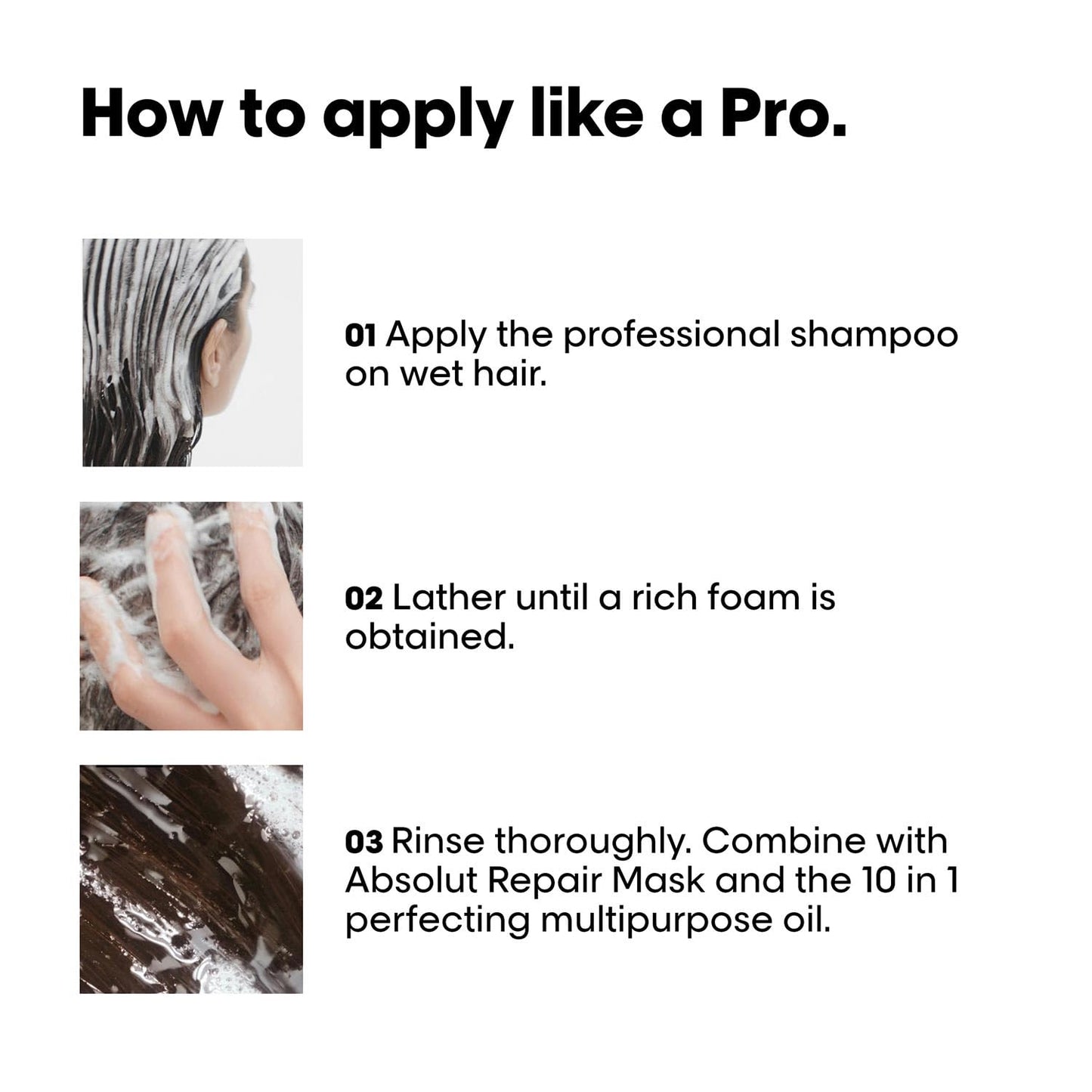 L'Oréal Professionnel Absolut Repair Shampoo for Dry & Damaged Hair - 300ml