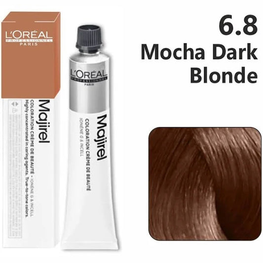 L'Oréal Professionnel Majirel - 6.8 Mocha Dark Blonde (50g)