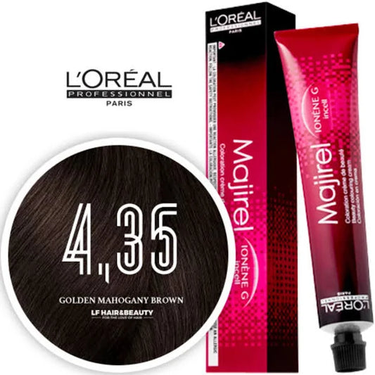 L'Oréal Professionnel Majirel Classique Warm Brown 4.35 (Mahogany Golden Brown) – 50ml