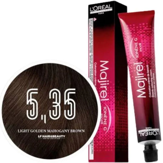 L'Oréal Professionnel Majirel Classique Warm Brown 5.35 (Mahogany Golden Light Brown) – 50ml