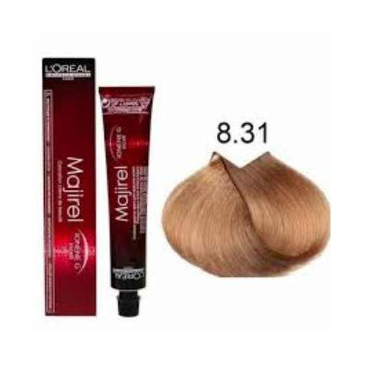 L'Oréal Professionnel Majirel Classique Warm Brown 8.31 (Golden Ash Light Blonde) – 50ml