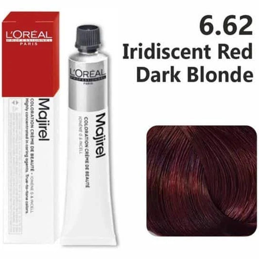 L'Oréal Professionnel Paris Majirel - 6.62 Iridescent Red Dark Blonde (50ml)
