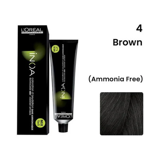 L'Oréal Professionnel INOA Hair Color - 4 Brown (60g)
