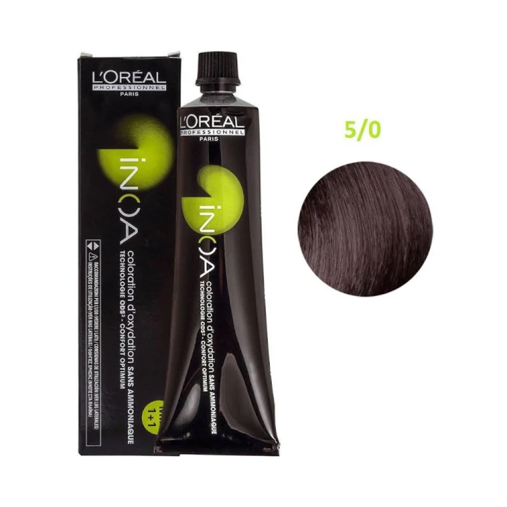 L’Oreal Inoa Ammonia Free Hair Color 60G 5.0 Light Brown