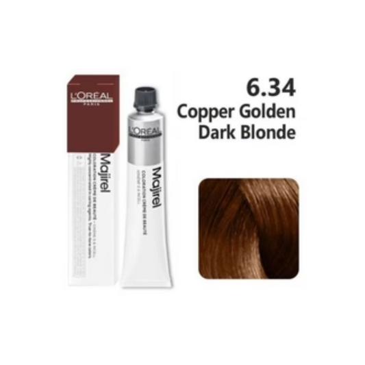 L'oreal Professionnel Paris Majirel - 6.34 (Copper Golden Dark Blonde)