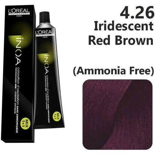 Loreal Inoa Ammonia Free Hair Color 60G 4.26