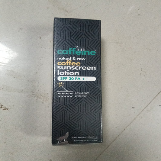 Mcaffeine coffee sunscreen lotion spf 30 PA++ UVA&UVB 50ml
