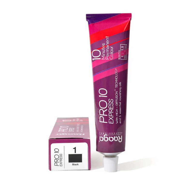 Raaga Professional Pro 10 Express Hair Colour – Black 1 (90 gm)