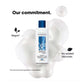 L'Oreal Paris shampoo bottle with branding and product features on a white background