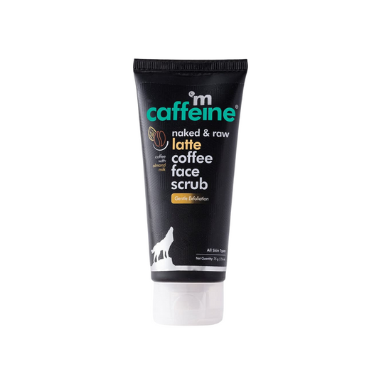 m caffeine latte coffee face scrub ( gentle exfoliotion)75g